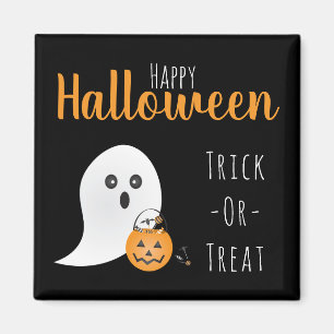 Aimant Trick Ou Traiter Happy Halloween Ghost Éffrayant