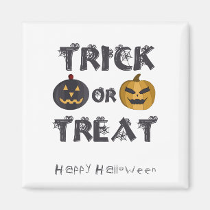 Aimant Trick ou Treat Happy Halloween