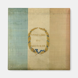 Aimant Tricolore avec la devise 'Live Free or Die'