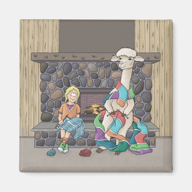 Aimant Tricot Alpaca (Devant)