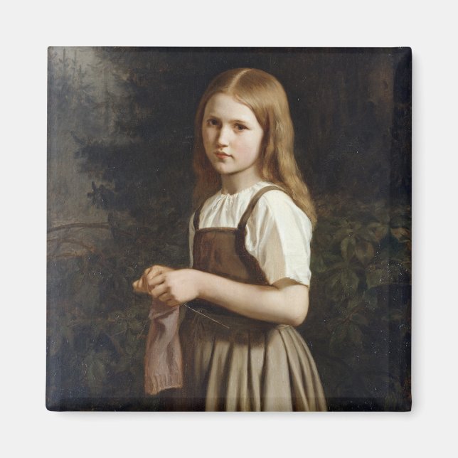 Aimant Tricot de fille, 1854 (Devant)