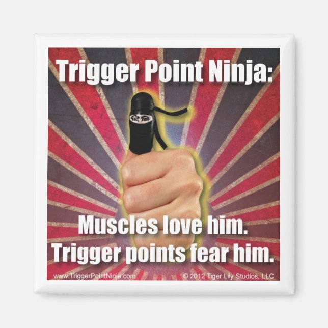 Aimant Trigger Point Ninja ® Muscles L'aiment (Devant)