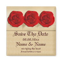 trio mariage de rose rouge | Personnalisé