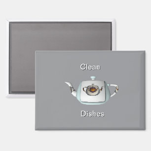 Aimant Triple Teapots Plats propres Lave-vaisselle
