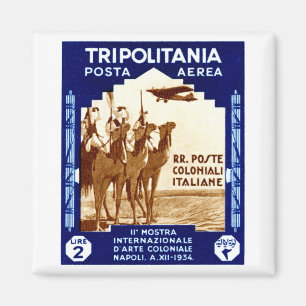 Aimant Tripolitania 1934 2 Lires de timbre