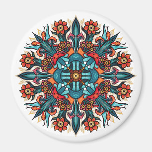 Aimant Trippy Psychedelic Super champignon Mandala Eyes