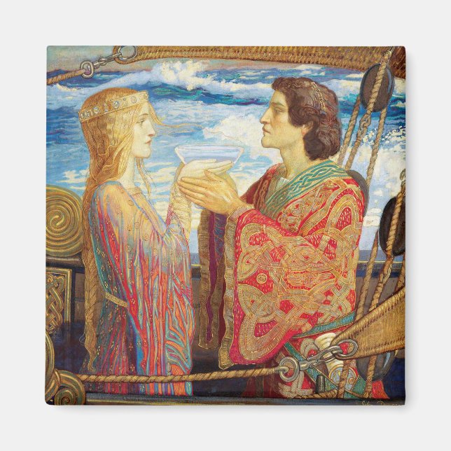 Aimant Tristan et Isolde, ch. 1912 par John Duncan (Devant)