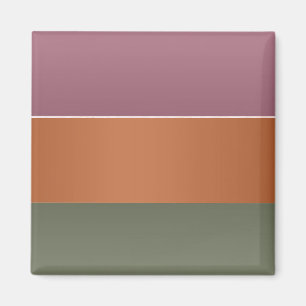 Aimant Trois bandes de couleur de finition métallique - A