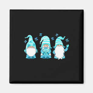 Aimant Trois Gnomes Mignonne Happy Pi Day math nombre Lov