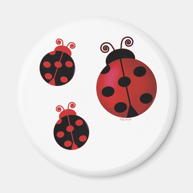 Aimant Trois Ladybugs (Devant)