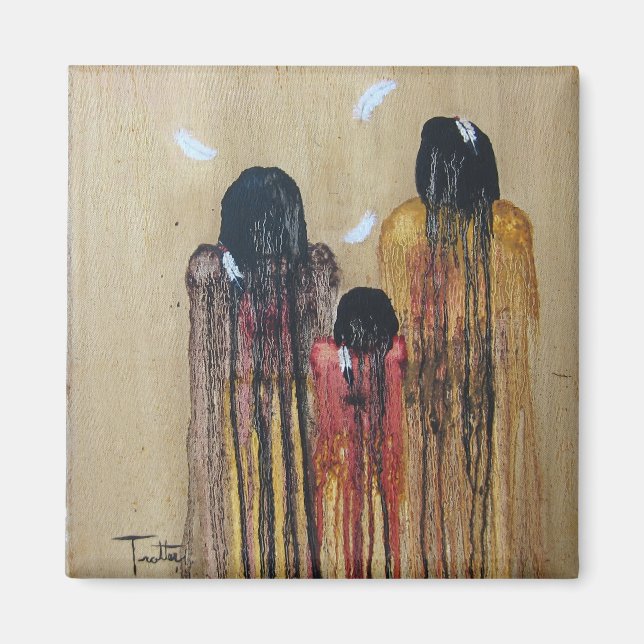 Aimant Trois plumes (Devant)