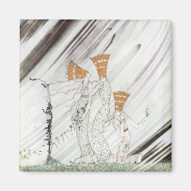 Aimant Trois princes à Blue Mountain par Kay Nielsen (Devant)