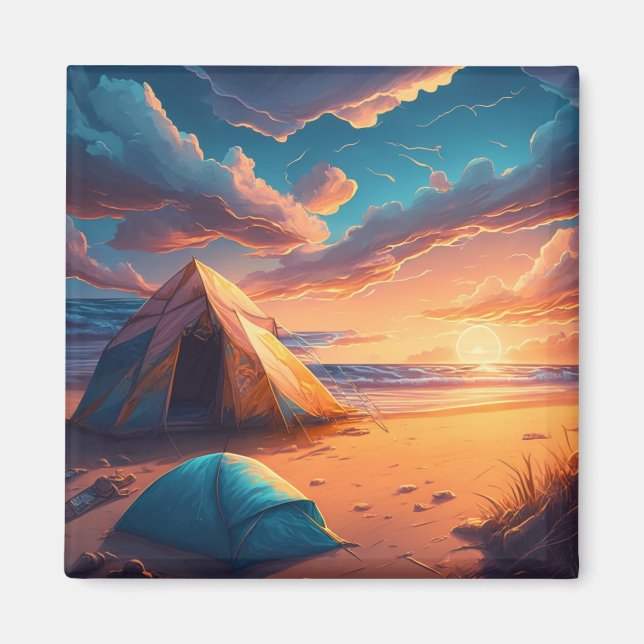 Aimant Trois scènes de camping (Devant)