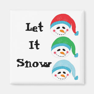 Aimant Trois Snowmen À Face