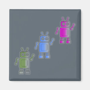 Aimant Trois super robots rétro