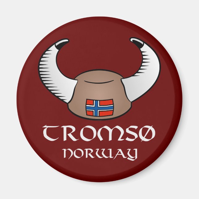 Aimant Tromso Norvège Viking Casquette (Devant)