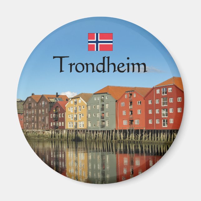 Aimant Trondheim Norvège Souvenir (Devant)