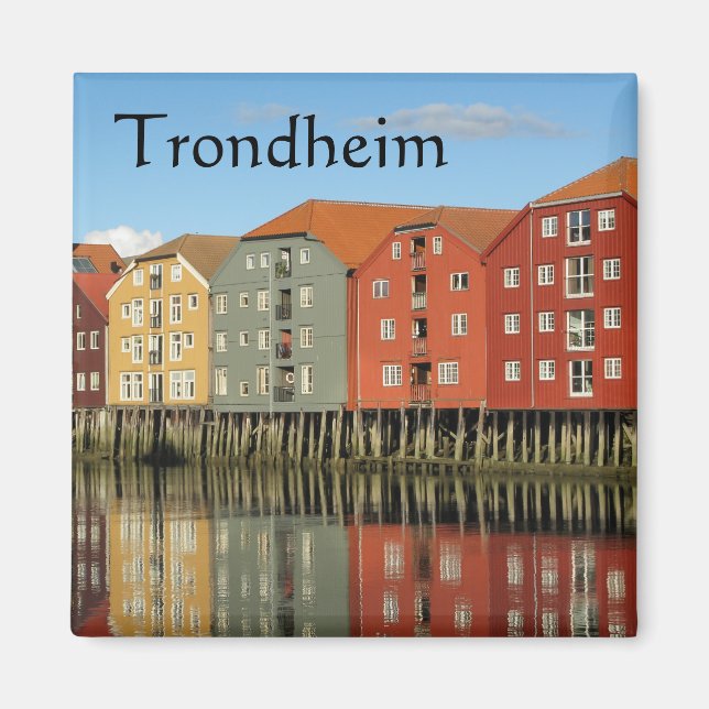 Aimant Trondheim Norvège Souvenir (Devant)