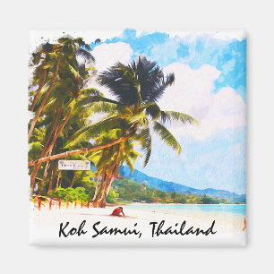 Aimant Tropical Koh Samui thailand Asie plage Scenery