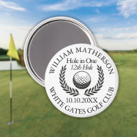 Trou en une balle de golf et couronne personnalisé