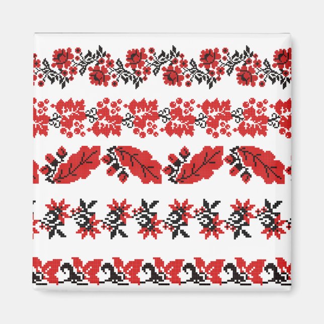 Aimant trousse de motif du schéma de vecteurs ukraine (Devant)