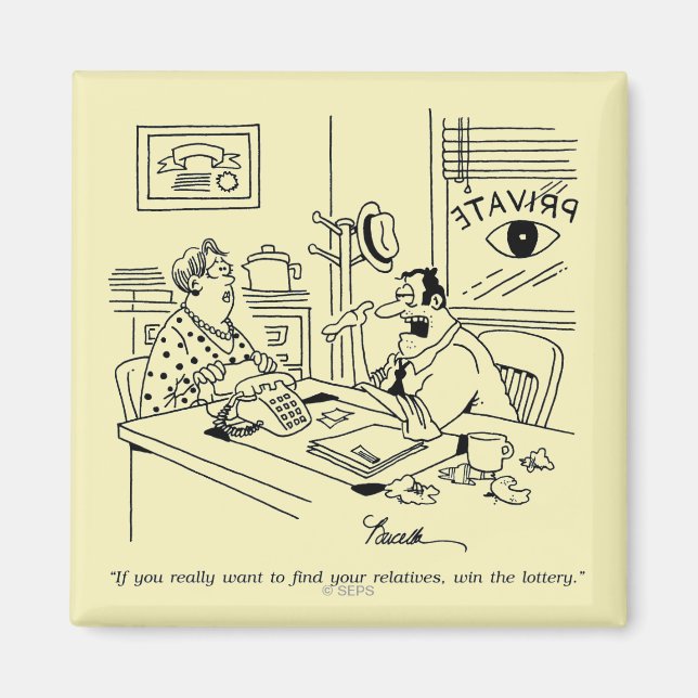 Aimant Trouver des parents (Devant)