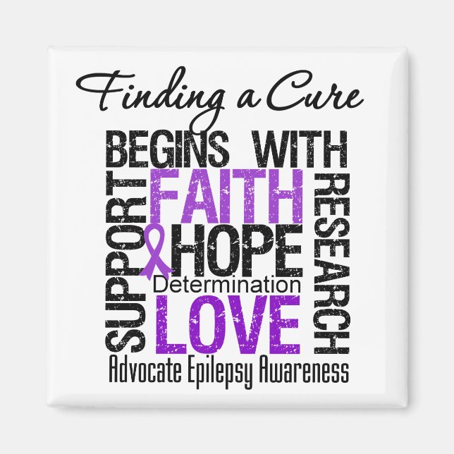 Aimant Trouver un remède pour l'épilepsie (Devant)