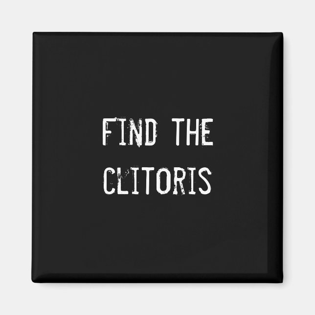 Aimant Trouvez le clitoris (Devant)