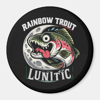 Aimant Truite arc-en-ciel de dessin animé farfelu Lunitiq