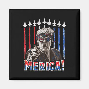 Aimant Trump 2024 4 juillet Drapeau américain patriotique
