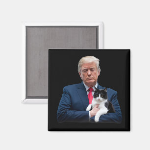 Aimant Trump 2024 Chat MAGA Drôle Chat Trump