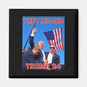 Aimant Trump 2024 disparu - Maga politique patriotique