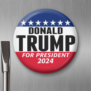 Aimant Trump 2024 Gardez l'Amérique grande - bleu rouge