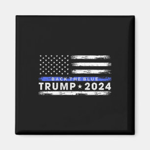 Aimant Trump 2024 Retour La Ligne Bleue Légère Bleue Amér