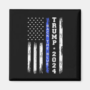 Aimant Trump 2024 Retour La Ligne Bleue Légère Bleue Amér