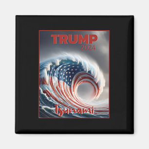 Aimant Trump 2024 Vague Rouge Tsunami Élection Américaine