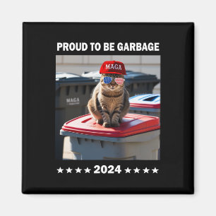 Aimant Trump 2025 Fière D'être Équipage Poubelle Partisan