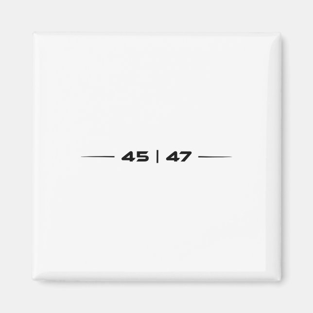 Aimant Trump 45 47 Trump Conception rétro futuriste (Devant)