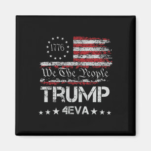 Aimant Trump 4eva pour toujours 4 juillet amour président