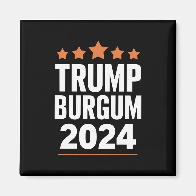 Aimant Trump Burgum pour l'élection présidentielle améric (Devant)