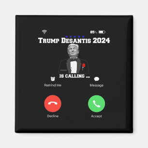 Aimant Trump Desantis 2024 Appelle Élection Républicaine