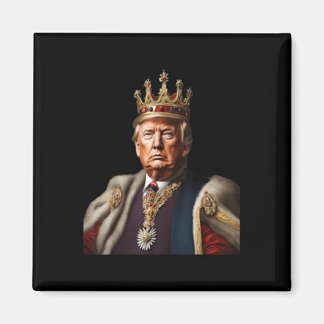 Aimant Trump Est Le Roi Longtemps Vivant Le Roi Américain (Devant)