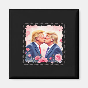 Aimant Trump Est Mon T-Shirt De La Saint-Valentin - Trump