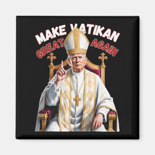 Aimant Trump et le pape du Vatican Trump font du vatikan