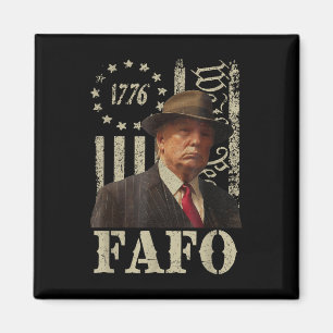 Aimant Trump Fafo, Retro Fafo Trump American Flag