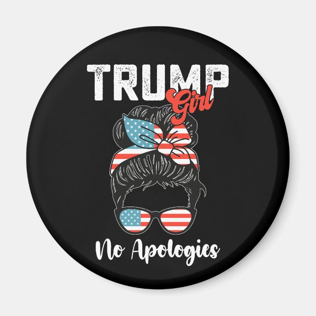 Aimant Trump Girl No excuse pour l'élection présidentiell (Devant)