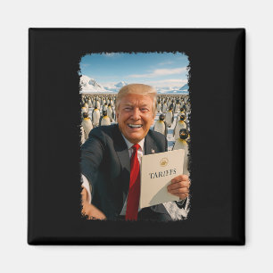 Aimant Trump impose un tarif sur le pingouin politique ir