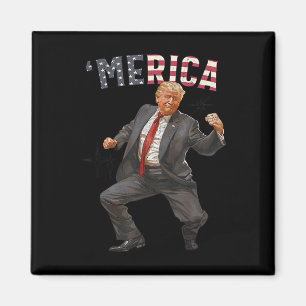 Aimant Trump Joyeux 4 juillet Trump Cadeaux de drapeau am