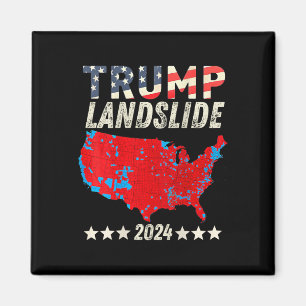 Aimant Trump Landslide 2024 Carte électorale Trump Winner