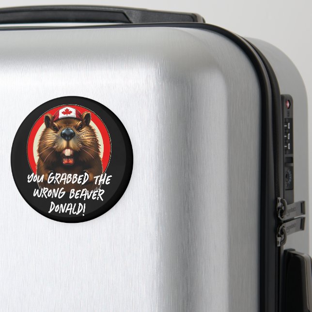 Aimant Trump, le Canadien "Mauvais Castor Donald" (In Situ (Bagages))